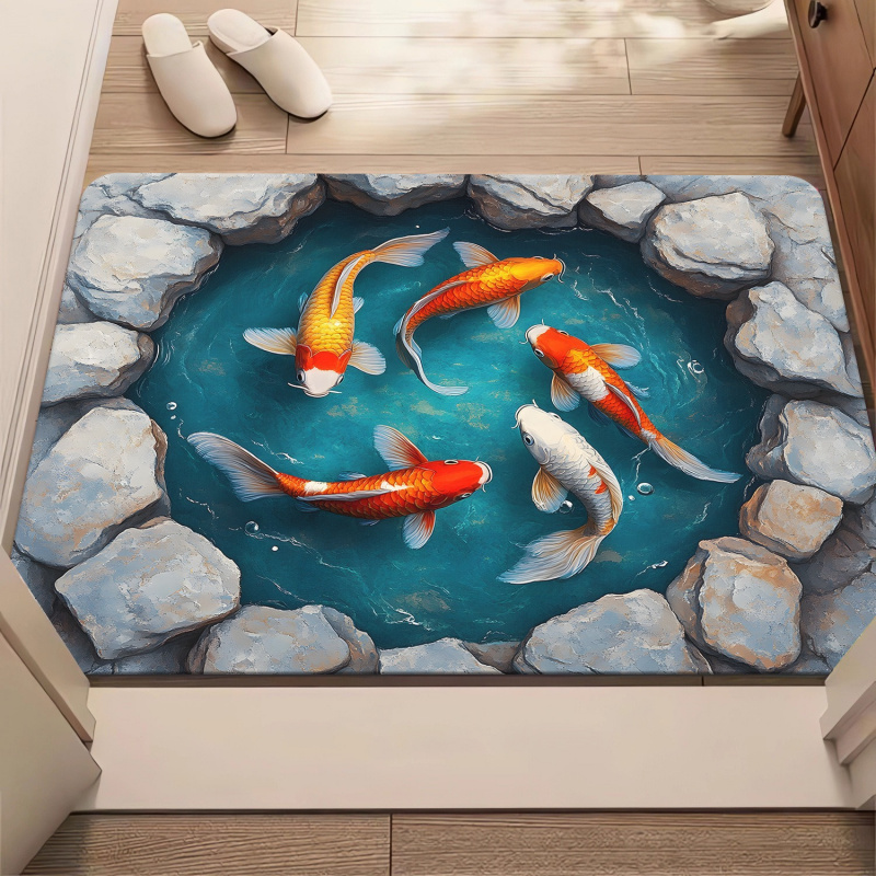 Zara Home Bathroom Mat - VIKAMA Keset Lantai Kamar Mandi Stereoskopik,