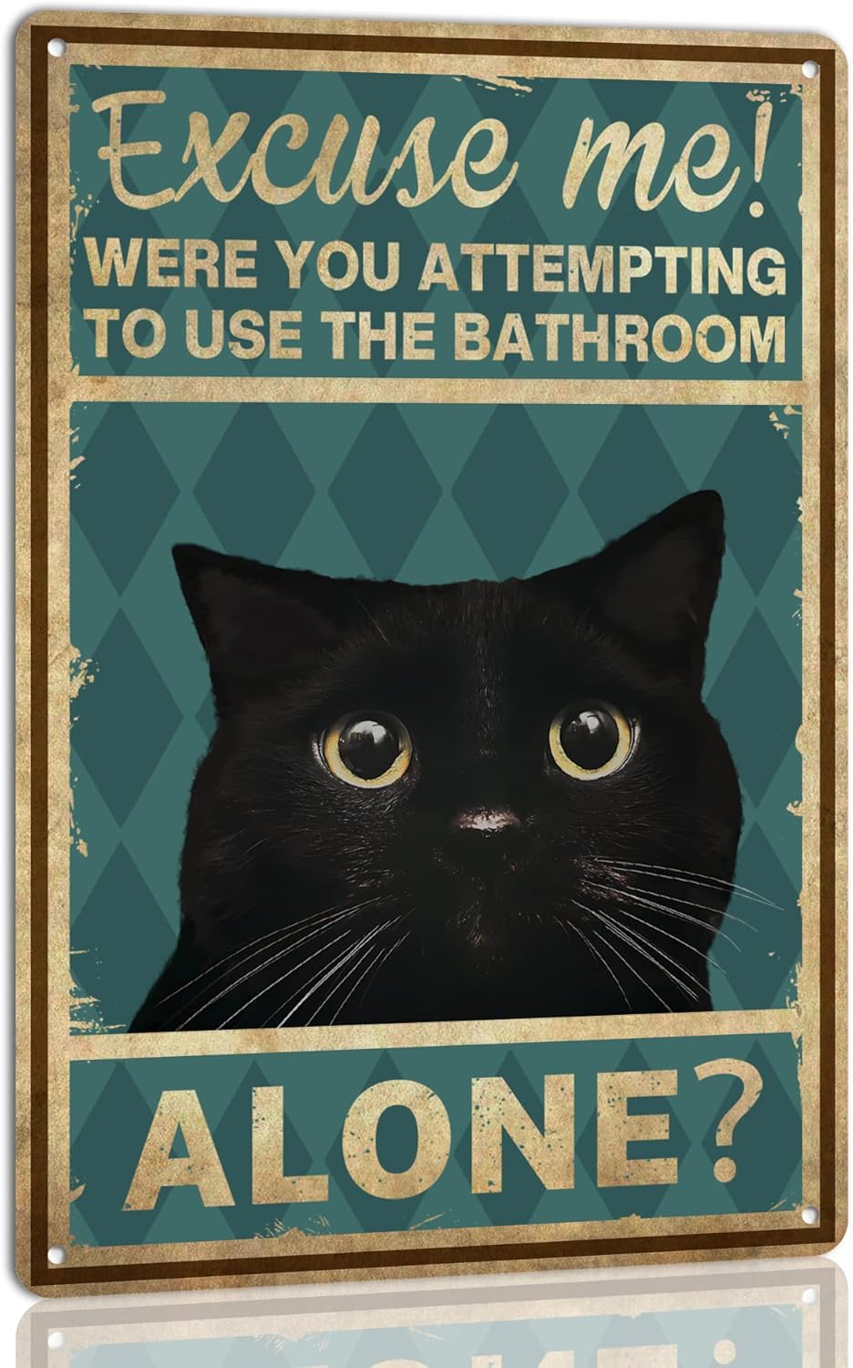 Home Alone Bathroom - Seni Dinding Kucing; Maaf, Anda Ingin