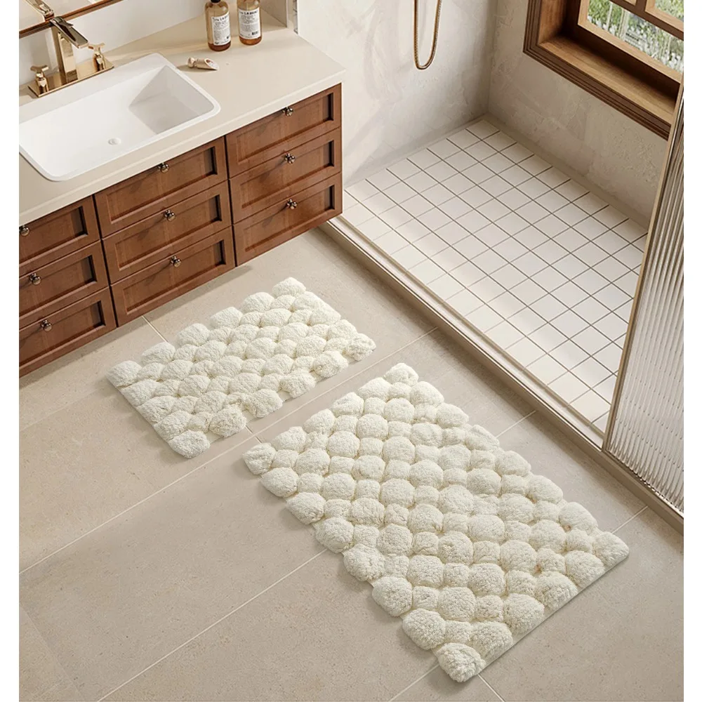 Zara Home Bathroom Mat - Set Karpet Mandi Katun 2 Bagian