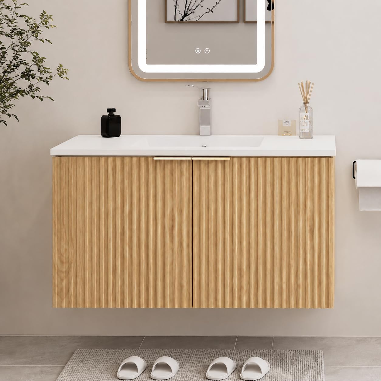 Home Bathroom Door - Rak Kabinet Kamar Mandi Modern Terapung