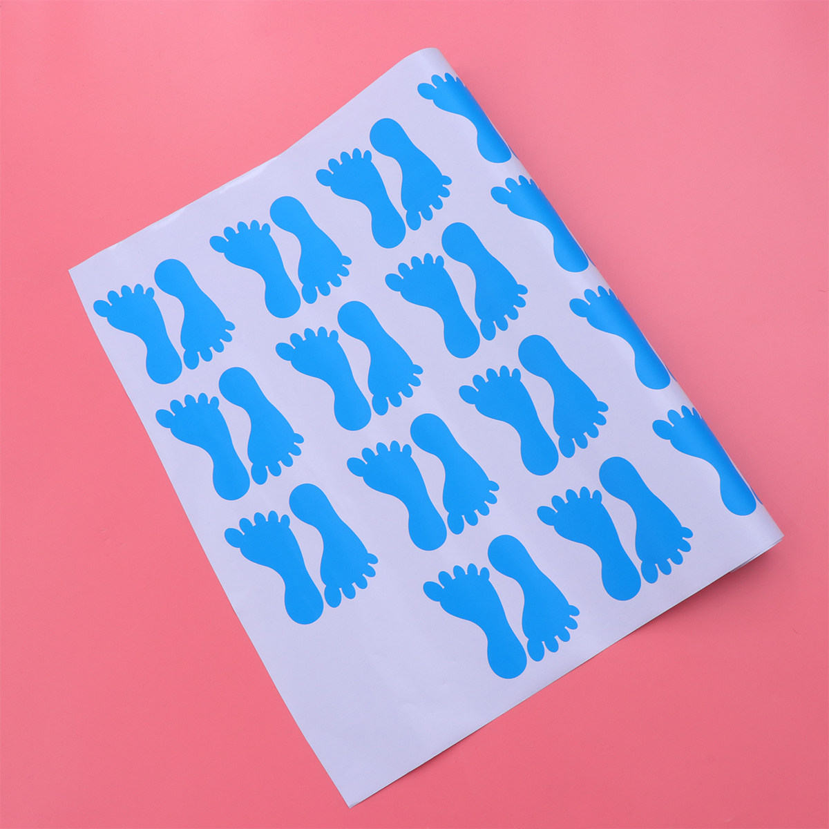 Home Bathroom Tiles - 20 Pasang Stiker Lantai Jejak Kaki