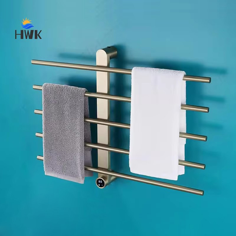 Towel Warmer Electric - Peralatan Kamar Mandi Pengering Handuk Emas