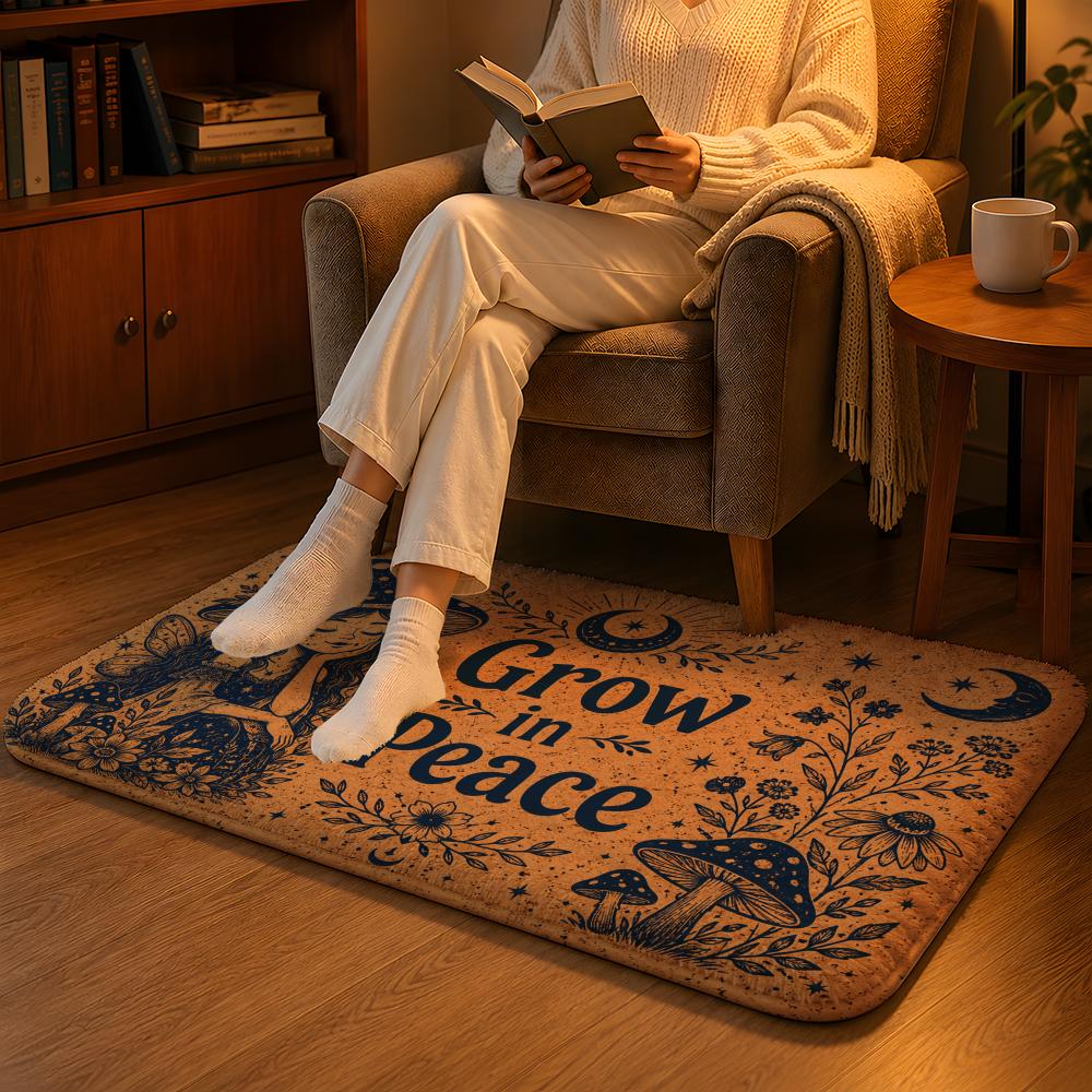 Home Goods Bathroom Mats - Keset Lantai Celestial Good Vibes Karpet