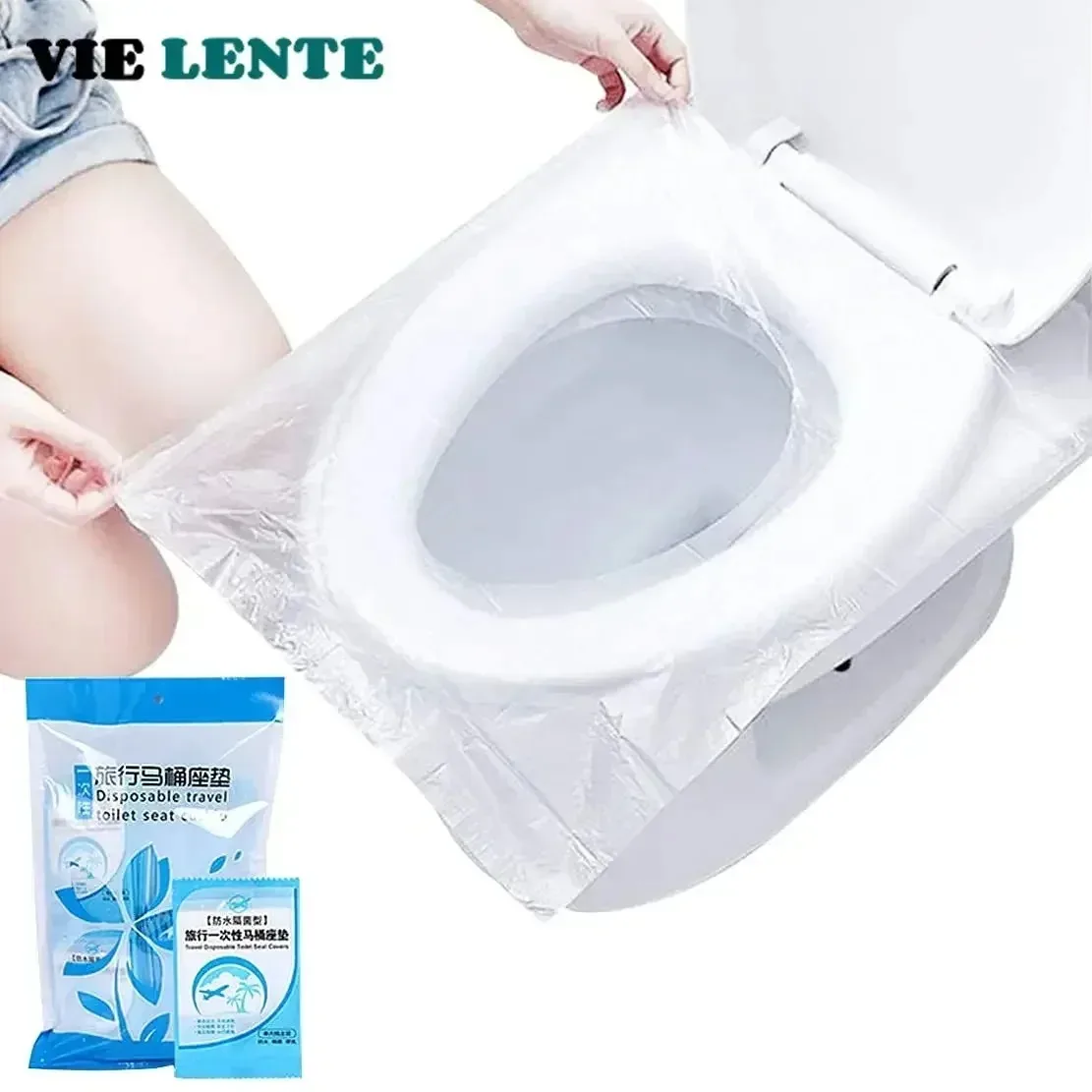 Home Bathroom Equipment - 10/50 buah penutup kursi Toilet plastik