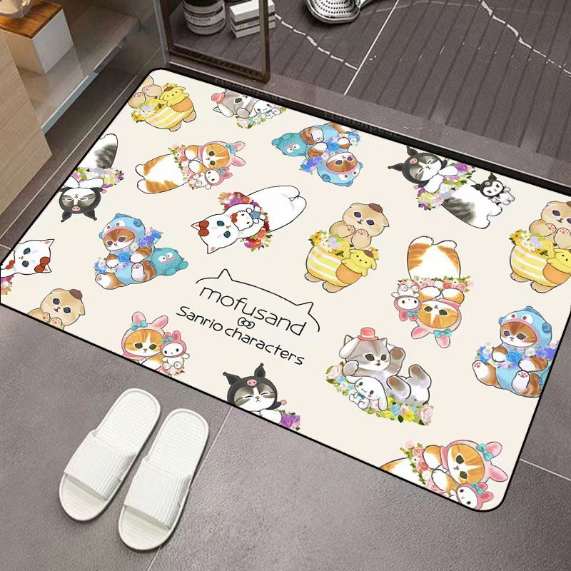 Home Bathroom Mats - Keset Lantai Penyerap Lumpur Diatom Kartun