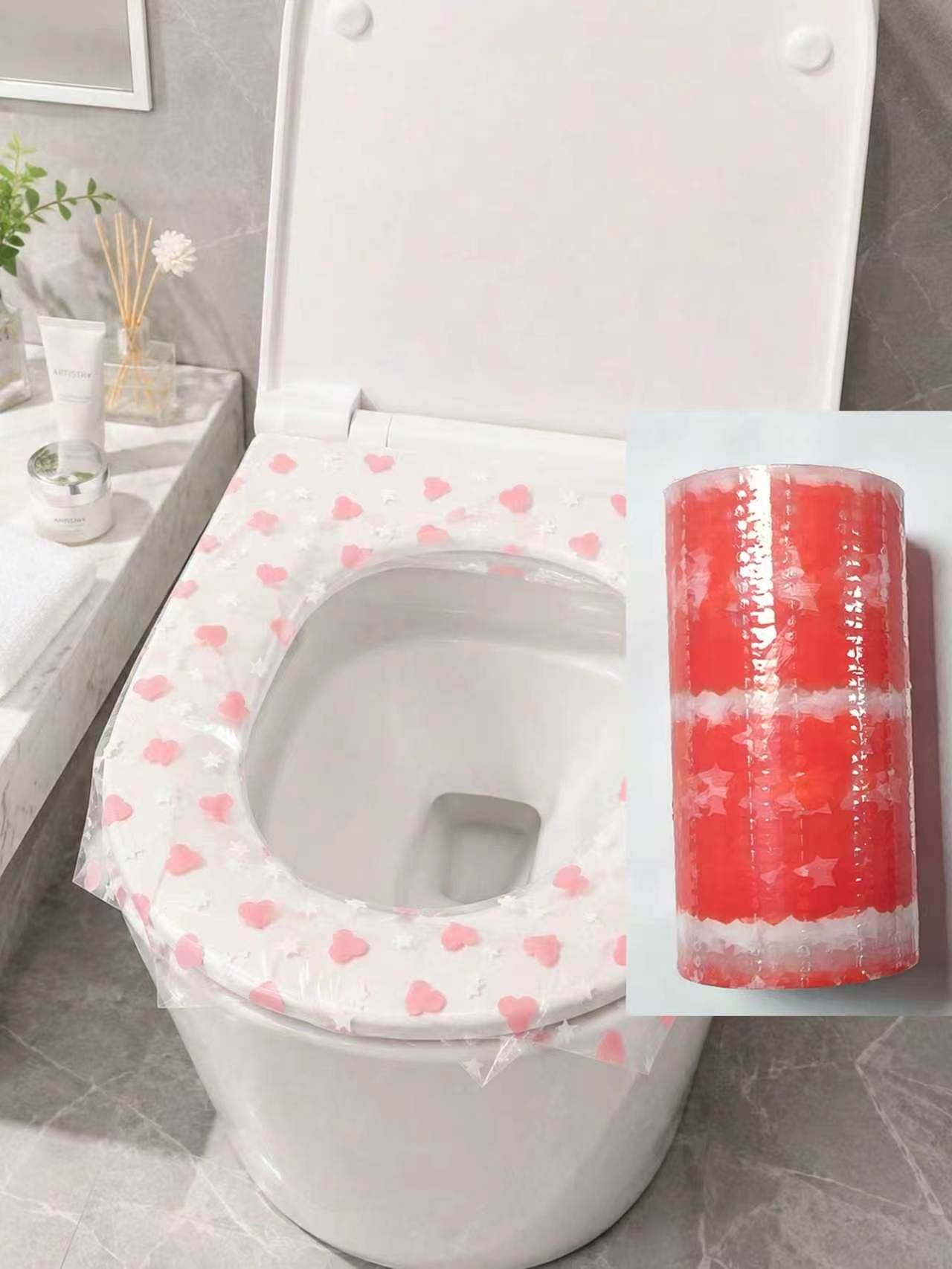 Home Bathroom Equipment - 133 buah/rol penutup dudukan toilet sekali