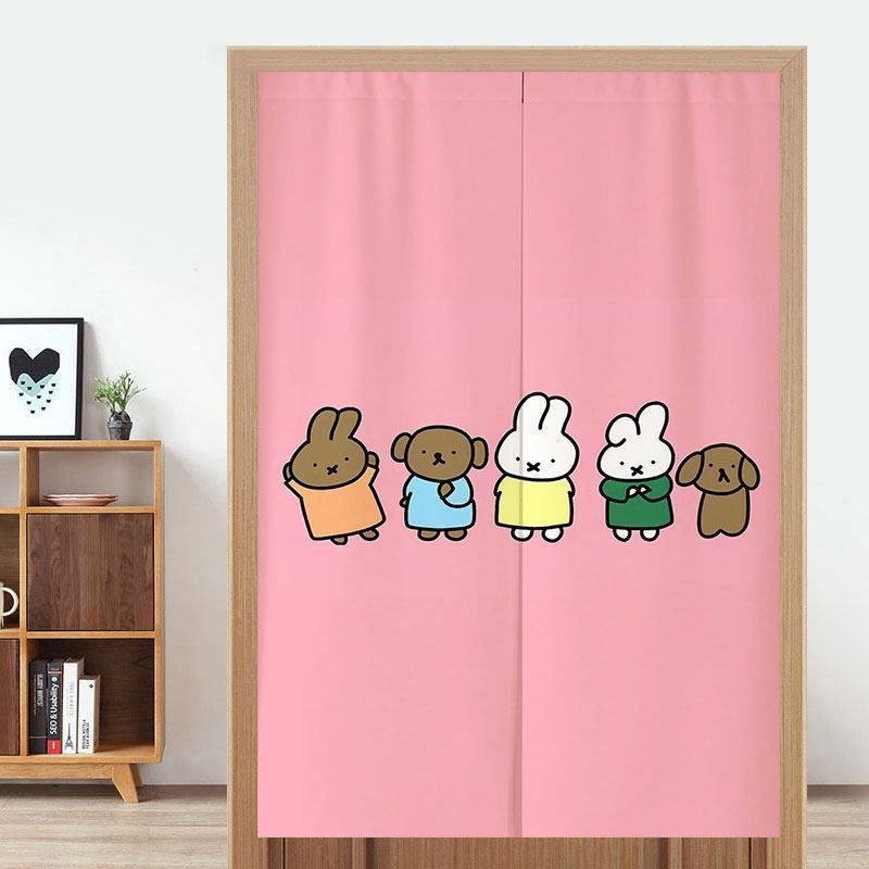 Home Bathroom Door - Tirai Pintu Miffy yang Lucu Tanpa