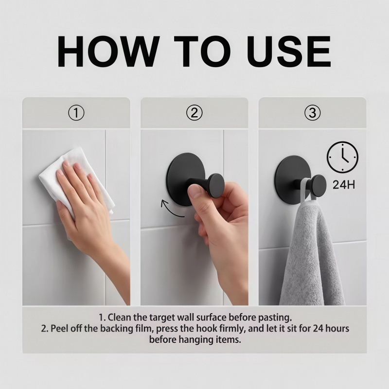 1‑4 buah Gantungan Perekat Sen - Home Bathroom Door ulasan dan harga