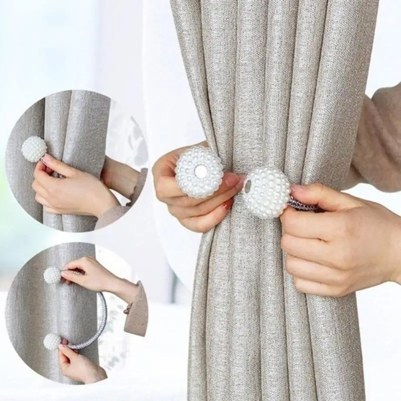 1/2 Buah Klip Tirai Magnetik M - Home Bathroom Equipment ulasan dan harga