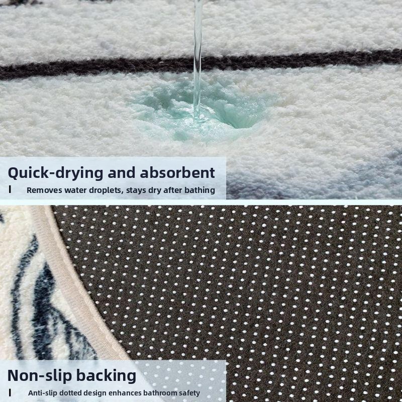 Keset Kamar Mandi Anti Selip K - Home Bathroom Mats ulasan dan harga