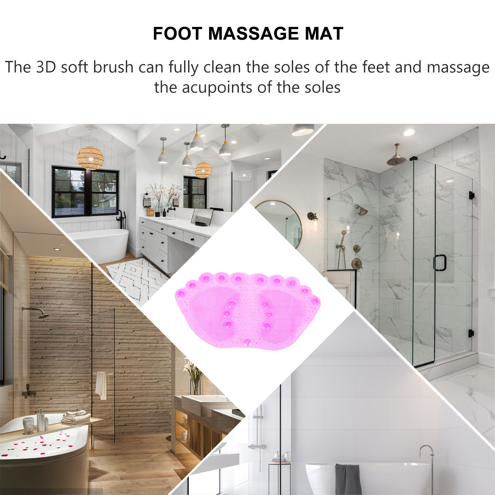 1 Buah Alas Mandi Pijat PVC An - Home Bathroom With Sauna ulasan dan harga