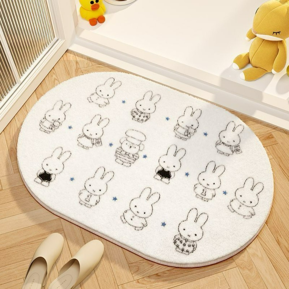 Miffy Kartun Keset Lantai Lemb - Home Goods Bathroom Mats ulasan dan harga