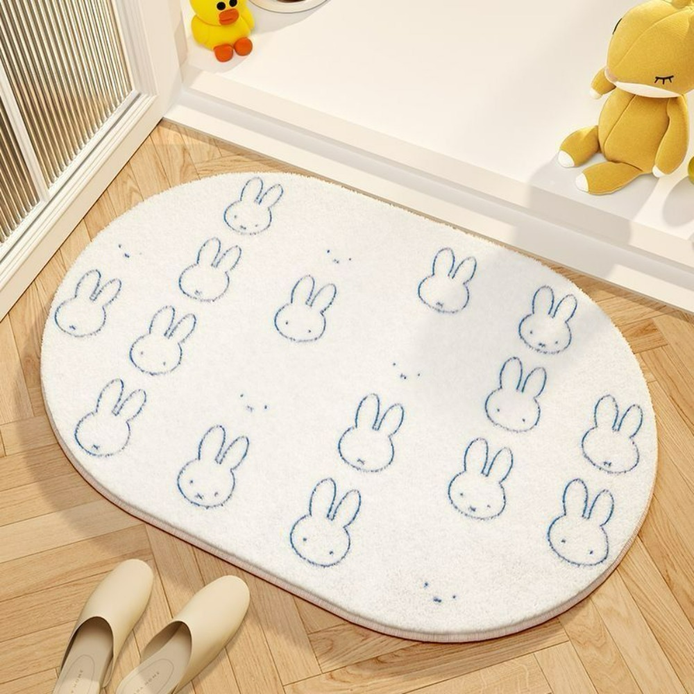 Miffy Kartun Keset Lantai Lemb - Home Goods Bathroom Mats ulasan dan harga