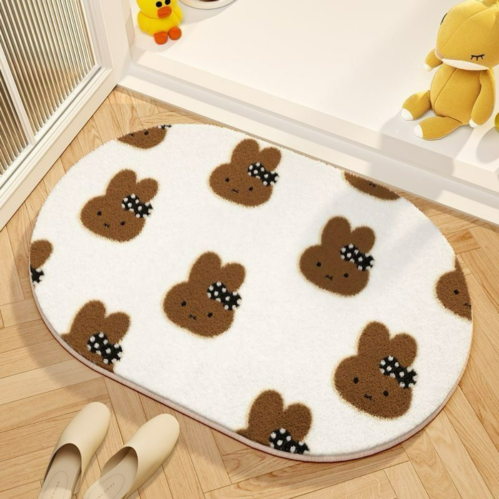 Miffy Kartun Keset Lantai Lemb - Home Goods Bathroom Mats ulasan dan harga