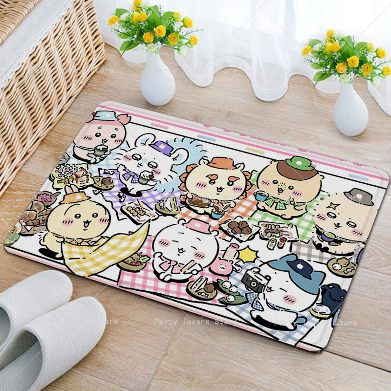 Karpet Flanel Anime Chiikawas  - Home Goods Bathroom Mats ulasan dan harga