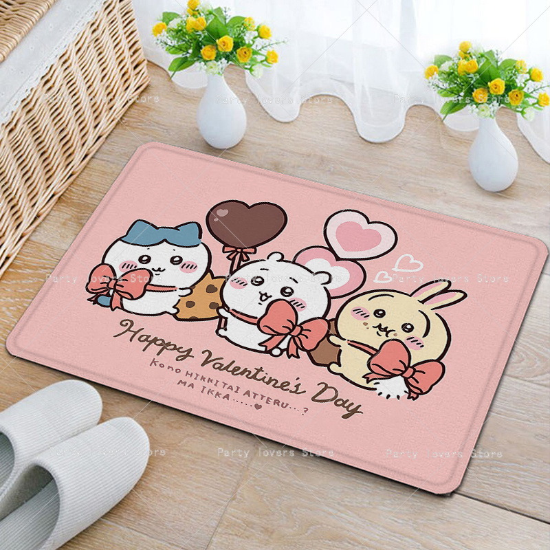 Karpet Flanel Anime Chiikawas  - Home Goods Bathroom Mats ulasan dan harga