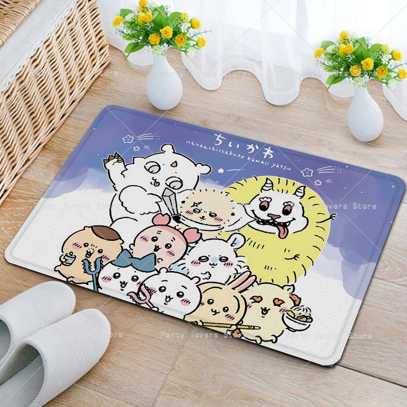 Karpet Flanel Anime Chiikawas  - Home Goods Bathroom Mats ulasan dan harga