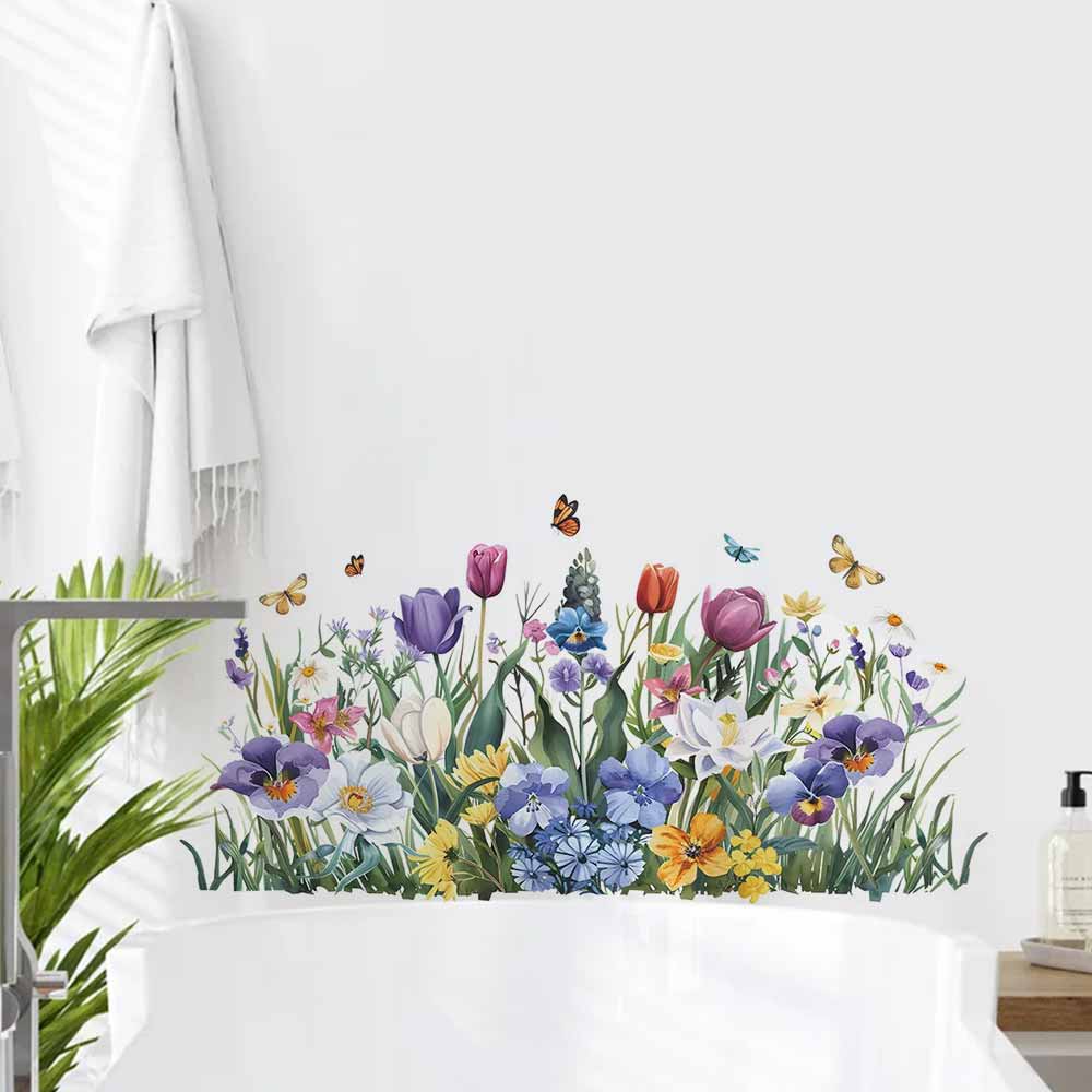 Stiker Jendela Kupu-kupu Tulip - Home Bathroom Tiles ulasan dan harga