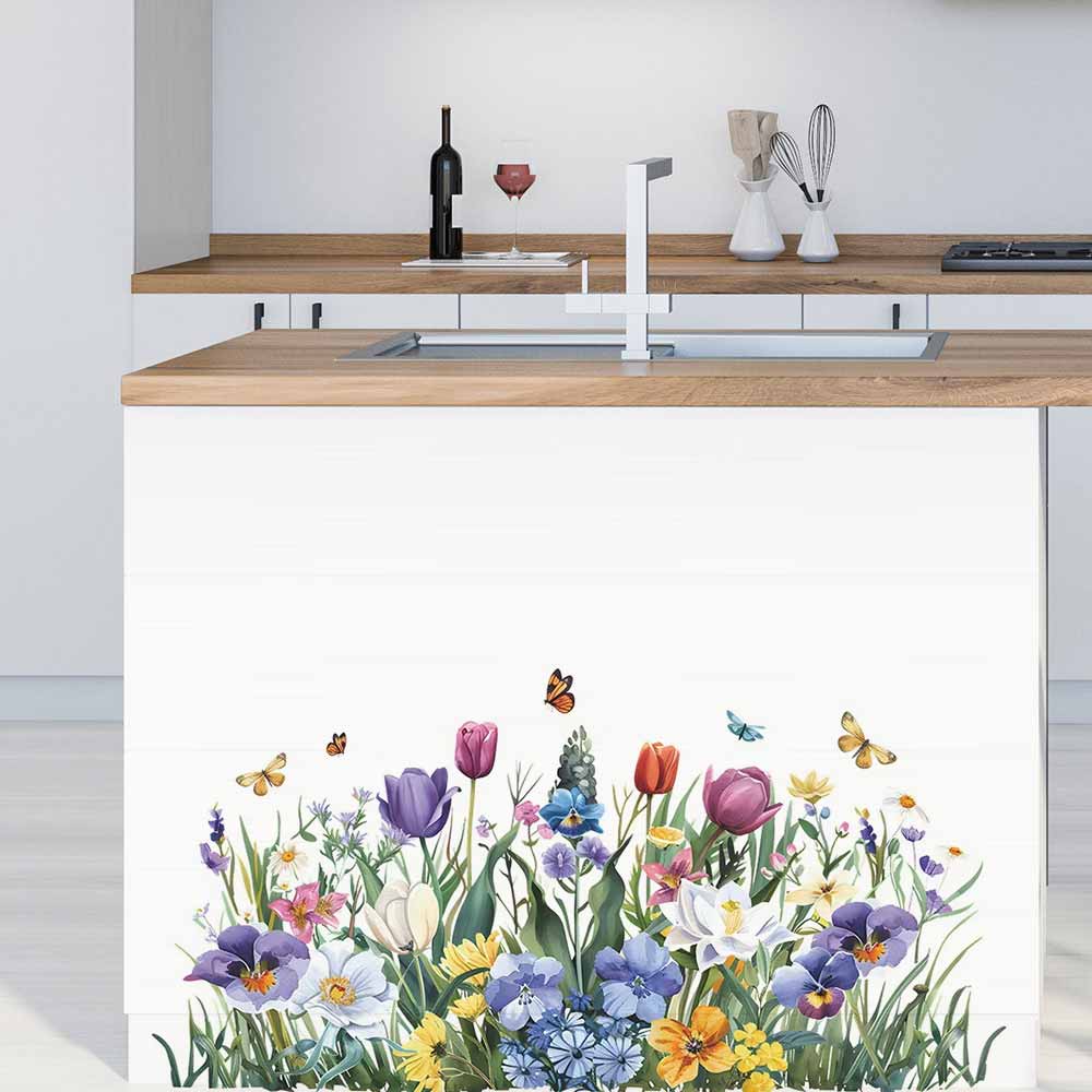 Stiker Jendela Kupu-kupu Tulip - Home Bathroom Tiles ulasan dan harga