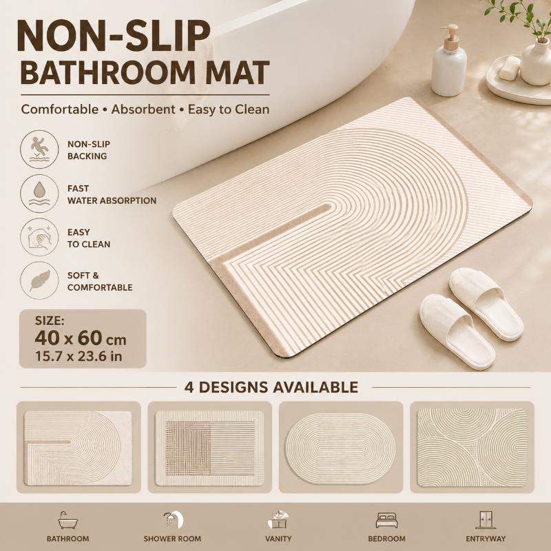 Keset Kamar Mandi Diatomite Be - Non Slip Bath Mat ulasan dan harga