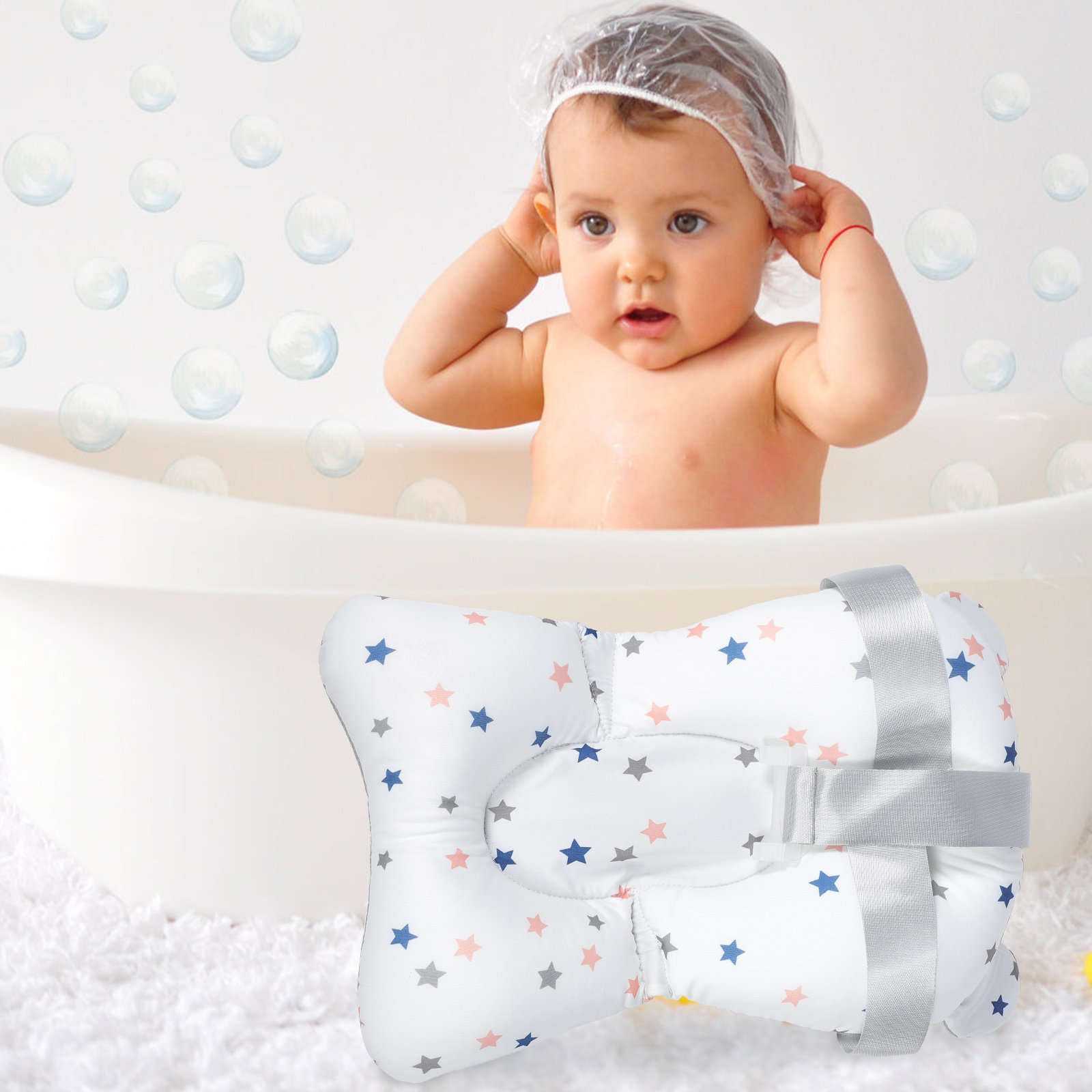 1 Buah Alas Mandi Bayi Anti-se - Non Slip Bath Mat ulasan dan harga