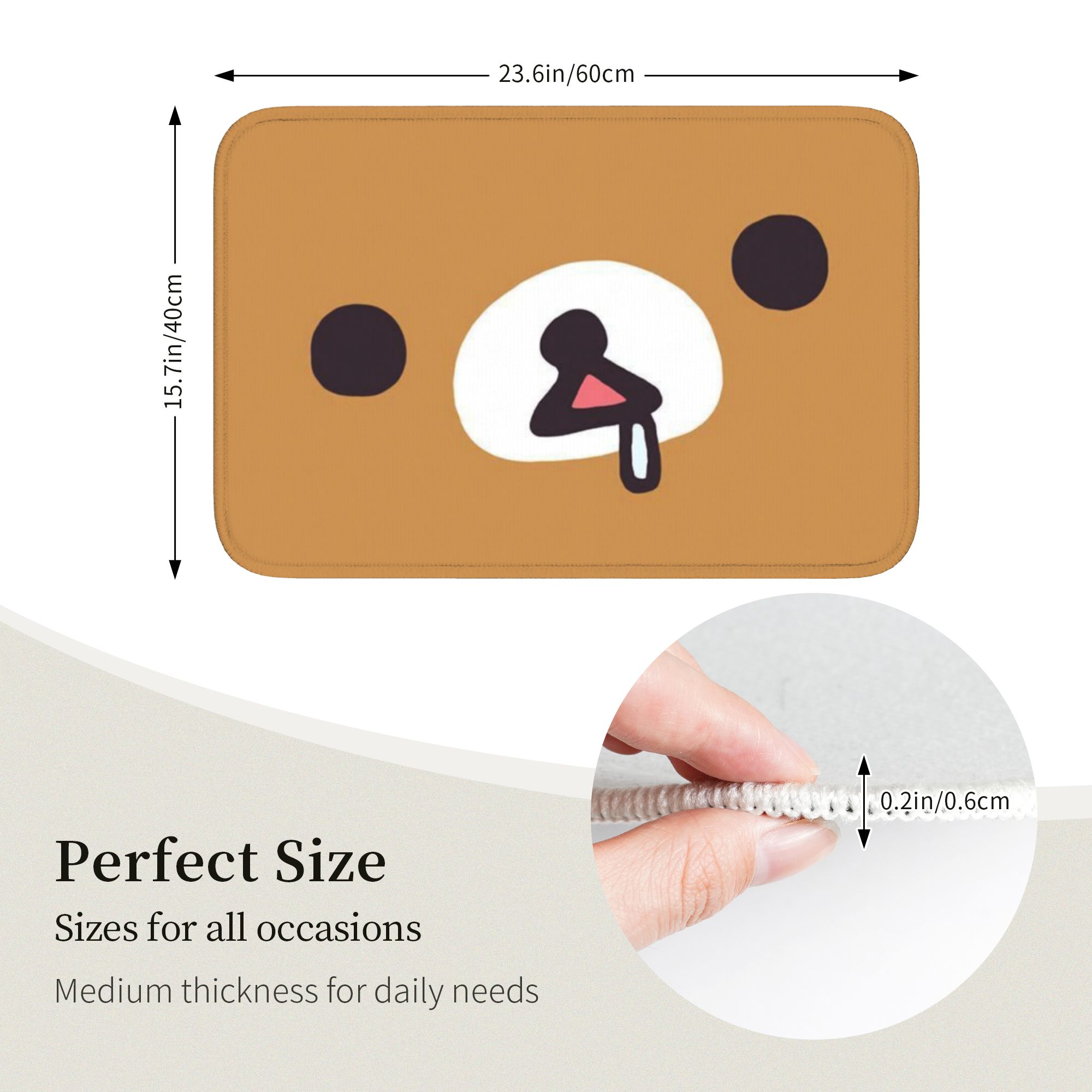 R-rilakkumaes Karpet Lantai Ka - Home Bathroom Mats ulasan dan harga