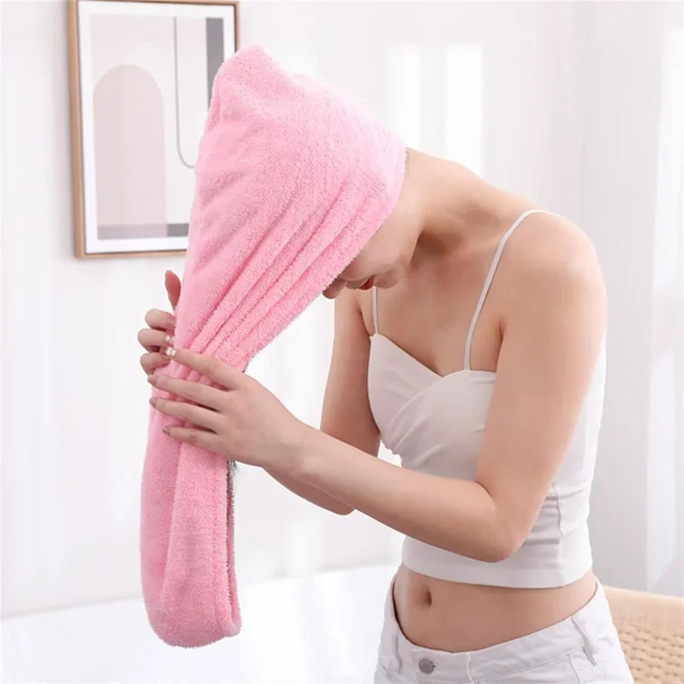 1 buah handuk rambut dari baha - Home Bathroom Equipment ulasan dan harga