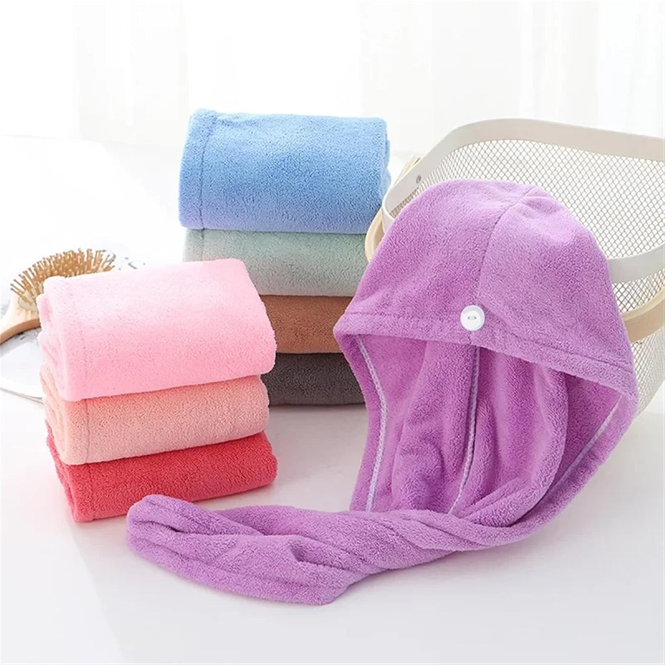 1 buah handuk rambut dari baha - Home Bathroom Equipment ulasan dan harga