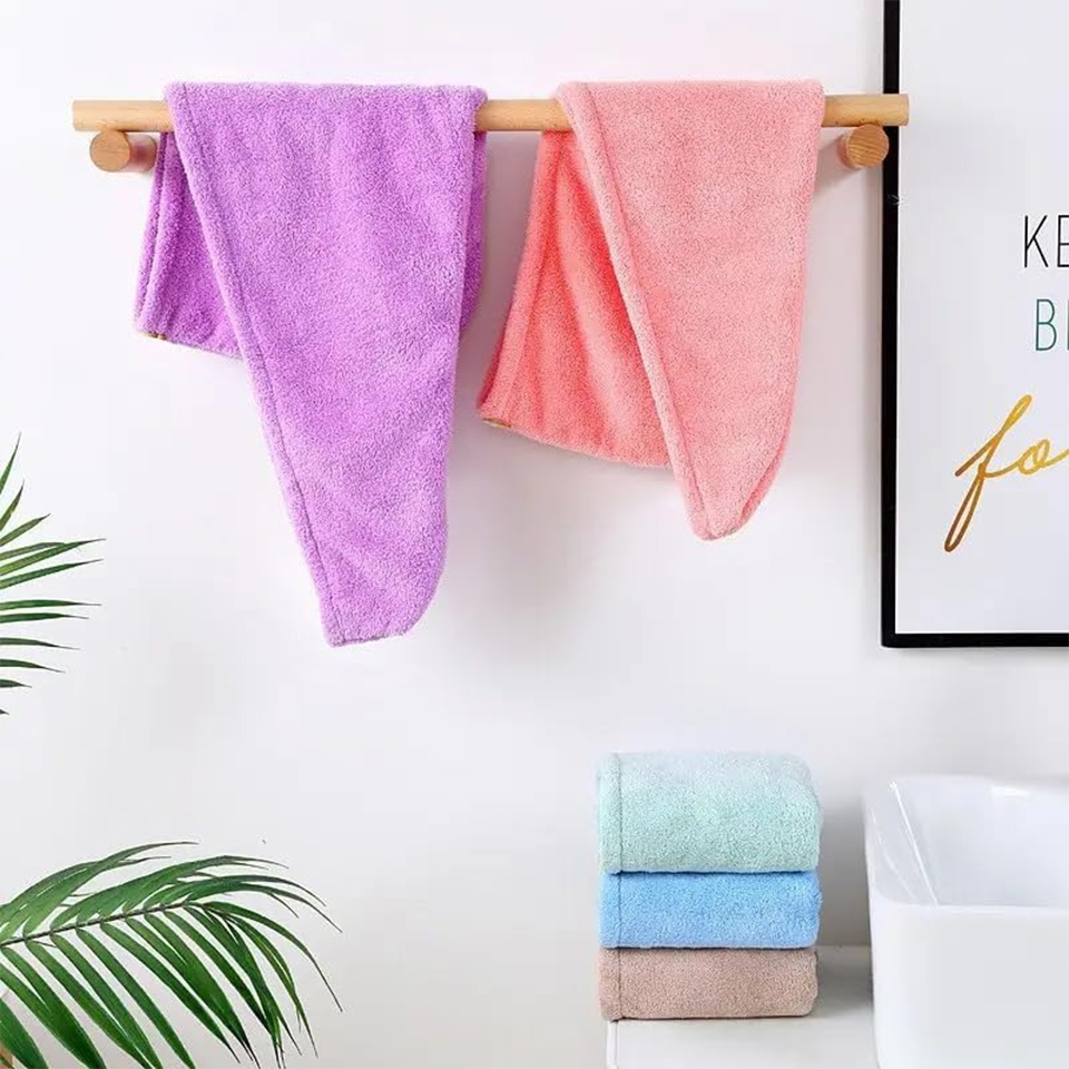 1 buah handuk rambut dari baha - Home Bathroom Equipment ulasan dan harga