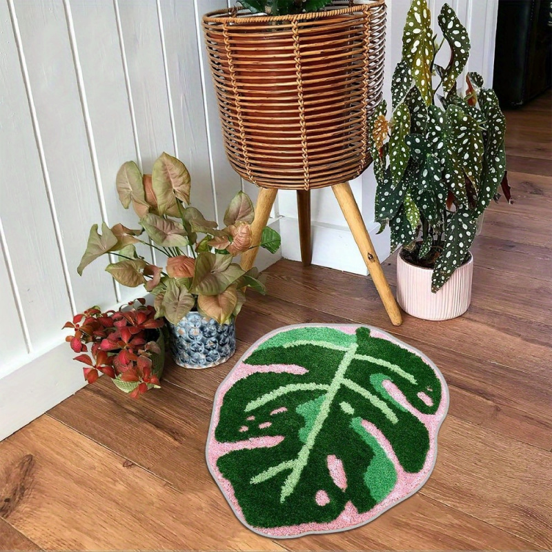 VIKAMA Karpet Mewah Daun Tropi - Zara Home Bathroom Mat ulasan dan harga