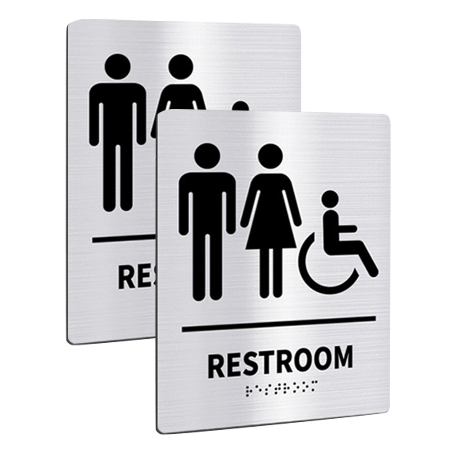 2 Buah Papan Tanda Toilet Stai - Home Bathroom Door ulasan dan harga
