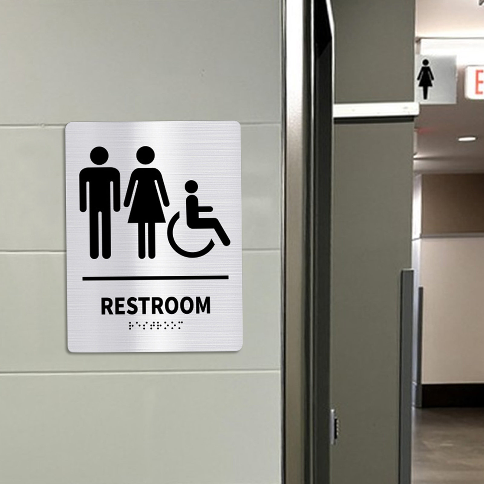 2 Buah Papan Tanda Toilet Stai - Home Bathroom Door ulasan dan harga
