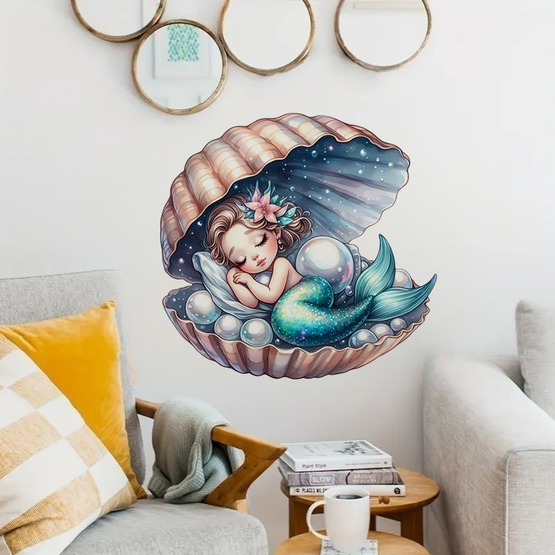Stiker putri duyung cantik, st - Home Bathroom Tiles ulasan dan harga