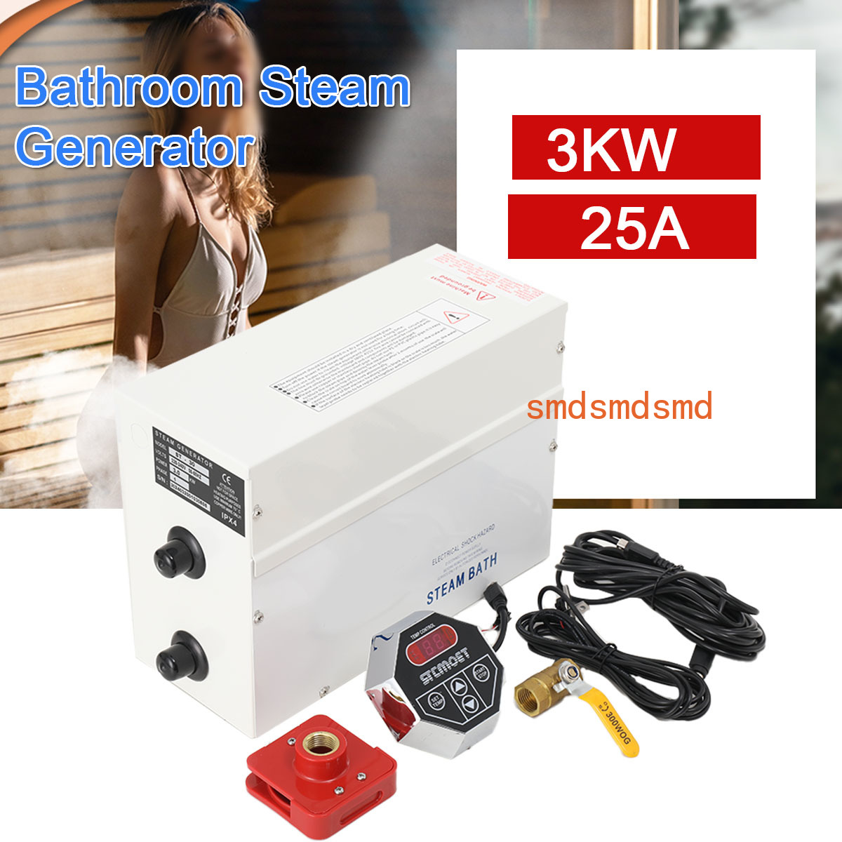 Generator Uap 3KW Mesin Uap Ru - Home Bathroom With Sauna ulasan dan harga