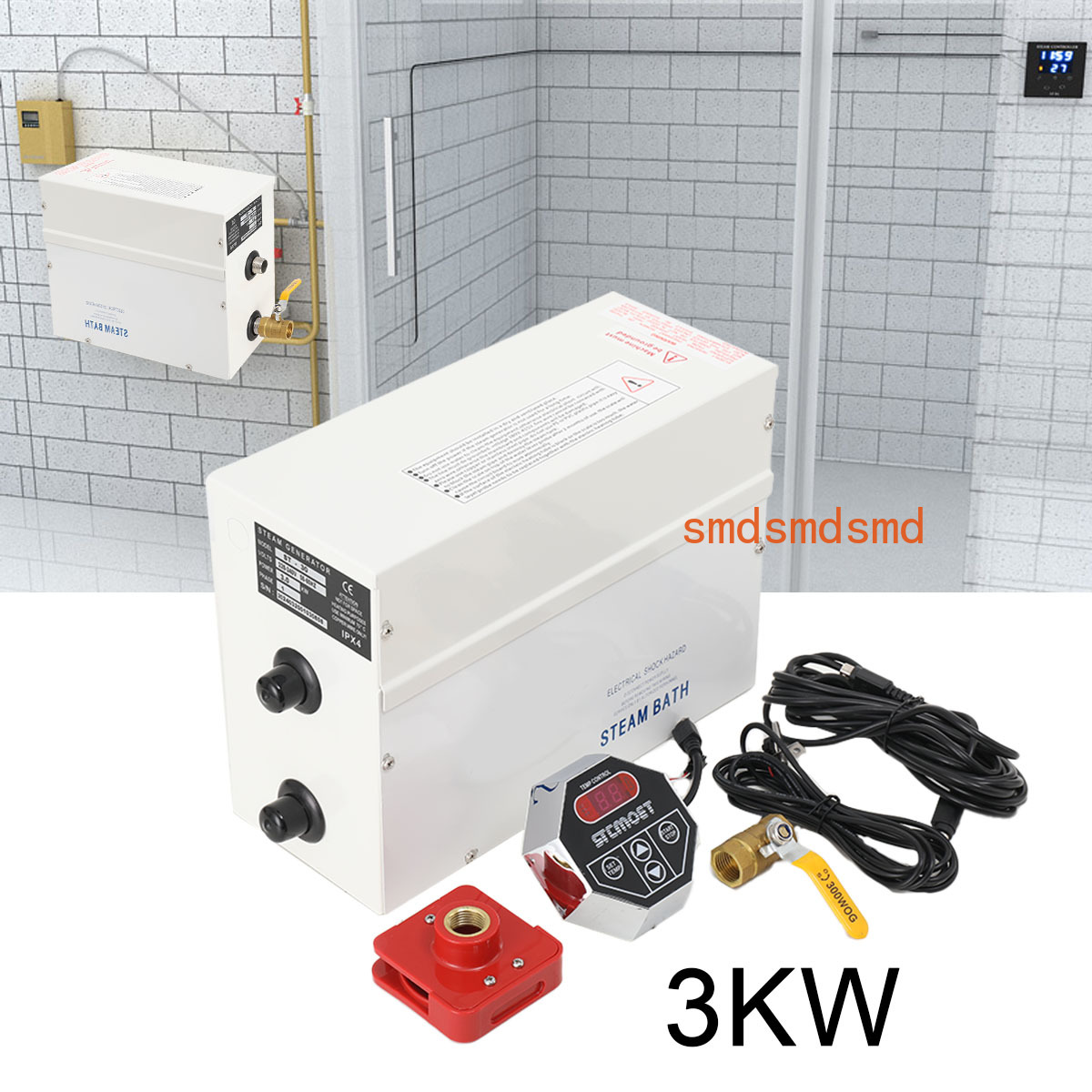 Generator Uap 3KW Mesin Uap Ru - Home Bathroom With Sauna ulasan dan harga